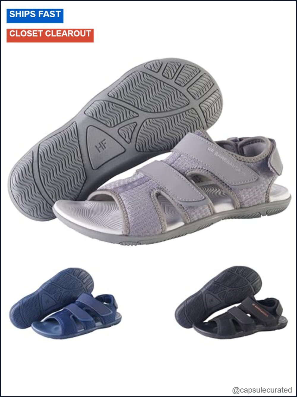 Barefoot Sandals Zero-Drop Adjustable Slip-On Athletic Sandals